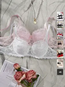 MEAUS 2 Piece Lace Lingerie Set Push Up Underwire Sexy Date Night