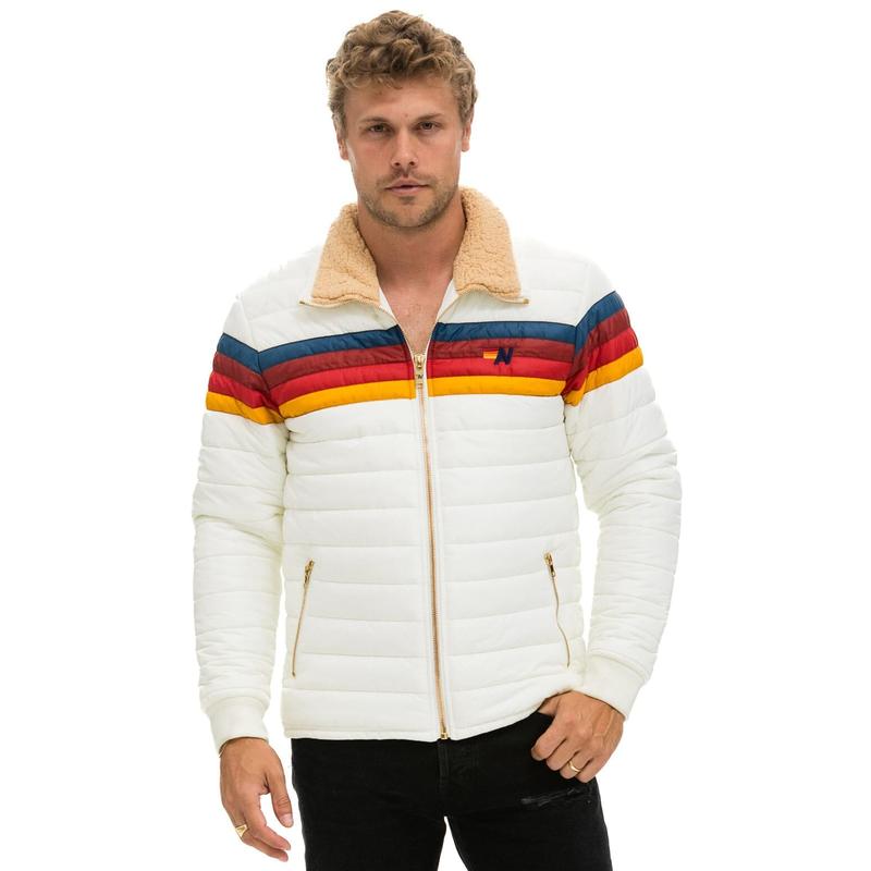 4 STRIPE JACKET -  WHITE