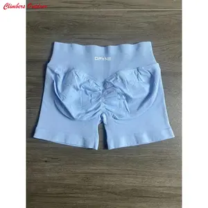 (Free shipping) SHLSPOP Logo Impact , Seamless Yoga  with Low Waist, Scrunch Bum Gym , Workout Biker  Stretch Fitness Clothing Plus Size High Pants footy shorts track splits parke evelyn ortiz blue ddg lilac dfyne impact short black cotton fabric