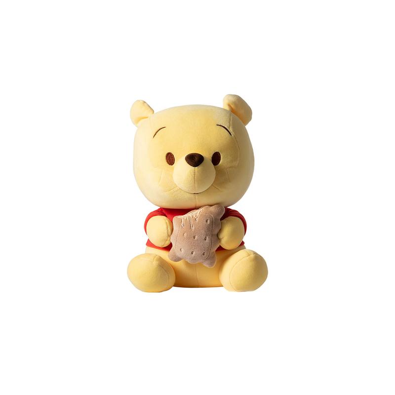 【Holiday Gift】[Winter Special]Winnie The Pooh Series Disney Winnie Doll Sitting Pose Holding Cookie Dolls 100% Authentic Cute Dolls Comfortable In Hand Birthday Gift Doll,festive gifts,Bedroom decoration,cozyvibes, Holiday & Holiday Haul