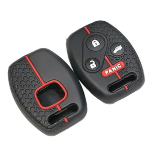 4 Buttons For Honda Civic Fit Accord CRV Jazz SRV FRV Pilot Silicone Car Key Accessory Car Remote Key Cover Protector Caps Key Case Shell