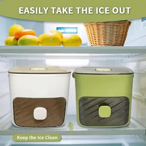 Portable 48-Compartment Ice Bucket, Food Grade Ice Cube Tray, Large Capacity Home Use, Press Mold Ice Maker, Easy to Use