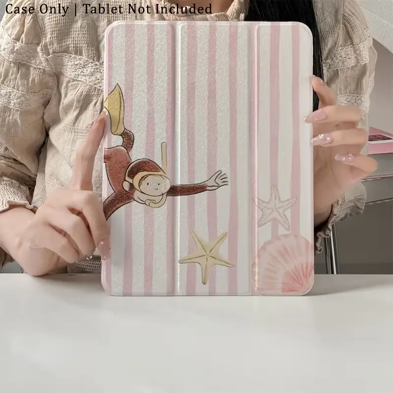 Suitable for iPad protective case, smart protective case, suitable for iPad Air 6, Air 5, 4, as well as iPad 10 (10.9 inches) - compatible with Apple iPad Pro 2024, perfect for busy meetings, travel, and comfortable family leisure time glitter cover girl