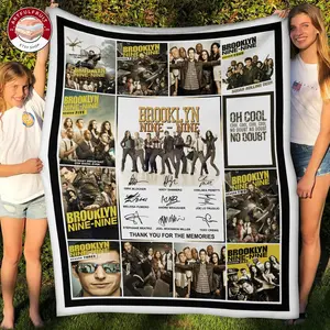 Brooklyn Nine-Nine Movie Fleece Blanket, Premium Sherpa Blanket, Brooklyn Police Blanket, Captain Raymond Holt Blanket
