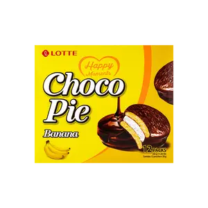 LOTTE Choco Pie | Banana Flavor | 12 Packs