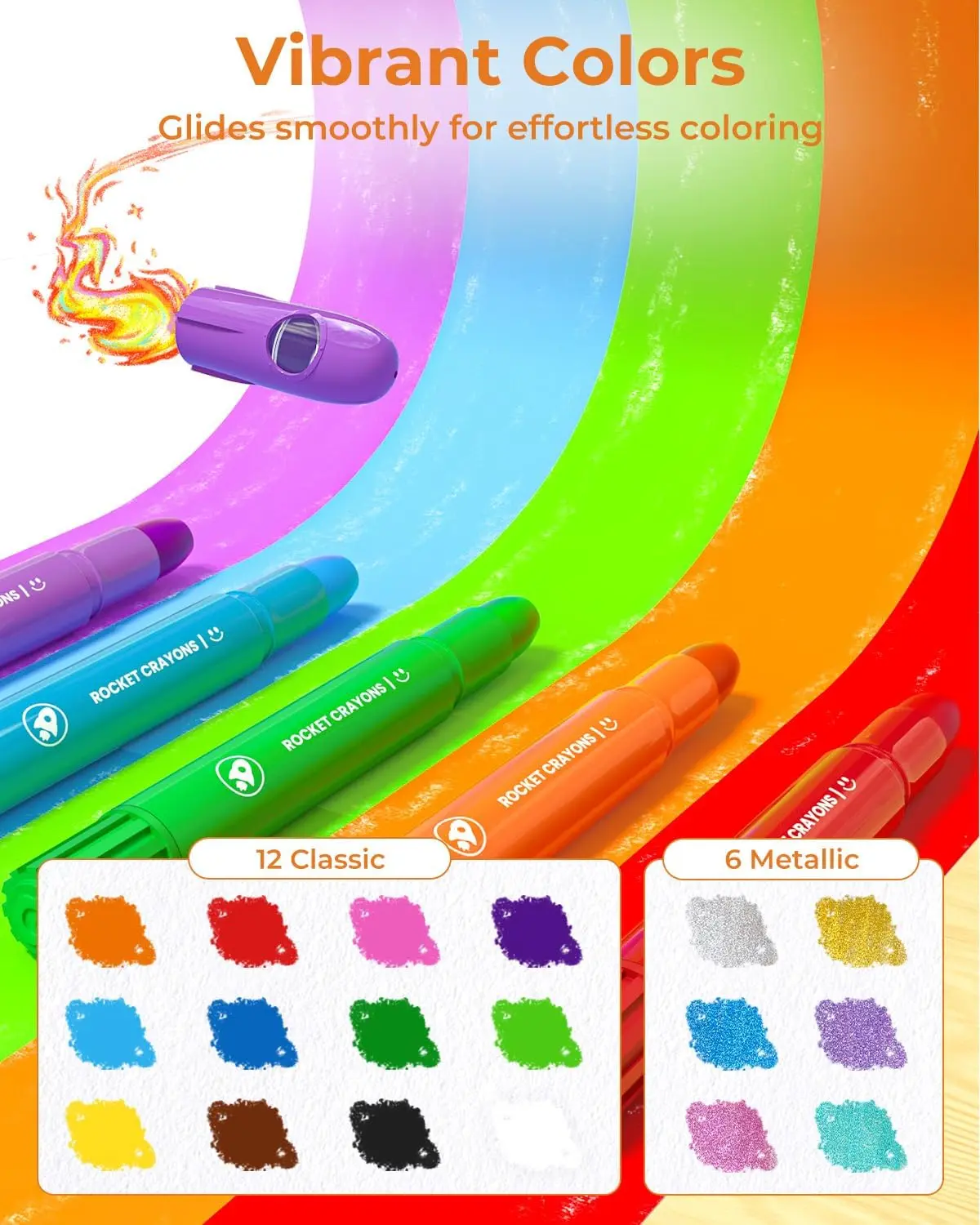 JUPITEARTH Lot de 24 bâtons de peinture Tempera solides pour enfants, lavables, non toxiques, lisses et à séchage rapide, sans désordre pour loisirs créatifs, fournitures d'art pour dessiner sur JUPITEARTH Lot de 24 bâtons de peinture Tempera solides pour enfants, lavables, non toxiques, lisses et à séchage rapide, sans désordre pour loisirs créatifs, fournitures d'art pour dessiner sur