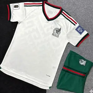 Green White Away Mexico Soccer Jersey Set 2026  Breathable Premium Polyester Football Kit | Game-Ready Fit N