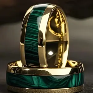 Bohemian 8mm Garnet Ring – Elegant Women’s Wedding & Engagement Band