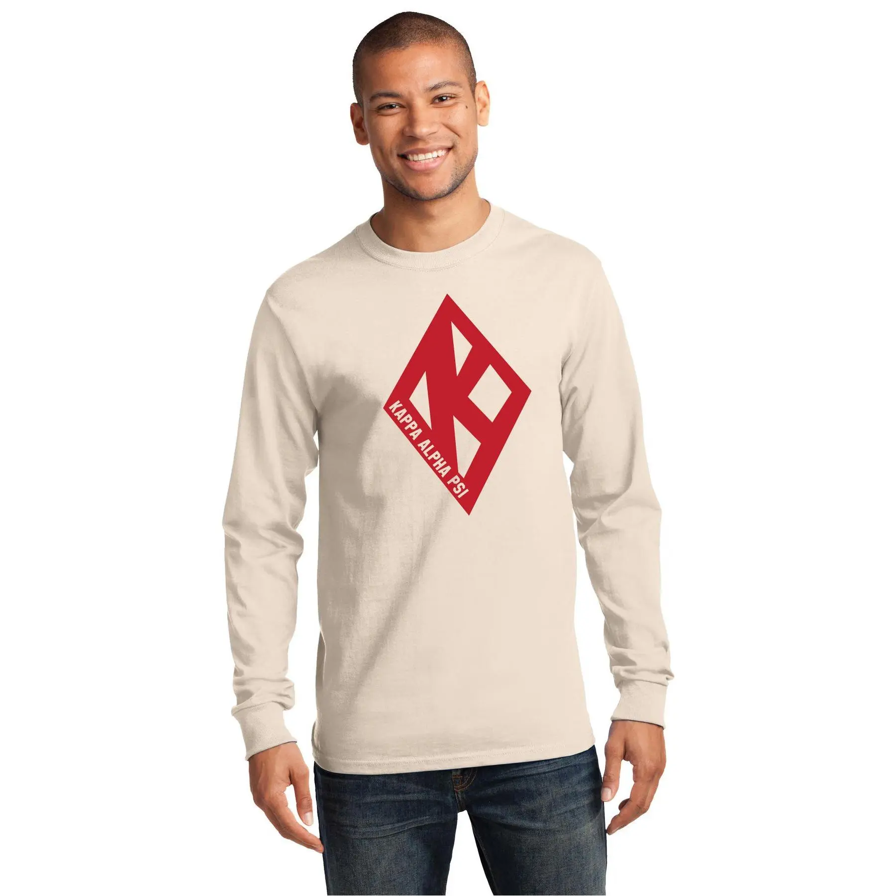 Kappa Diamond Long Sleeve Printed T-Shirt - Kappa Alpha Psi