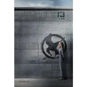 THE HUNGER GAMES: MOCKINGJAY PART 1 - 13.5"x20" Original Promo Movie Poster 2014 Coin Julianne Moore