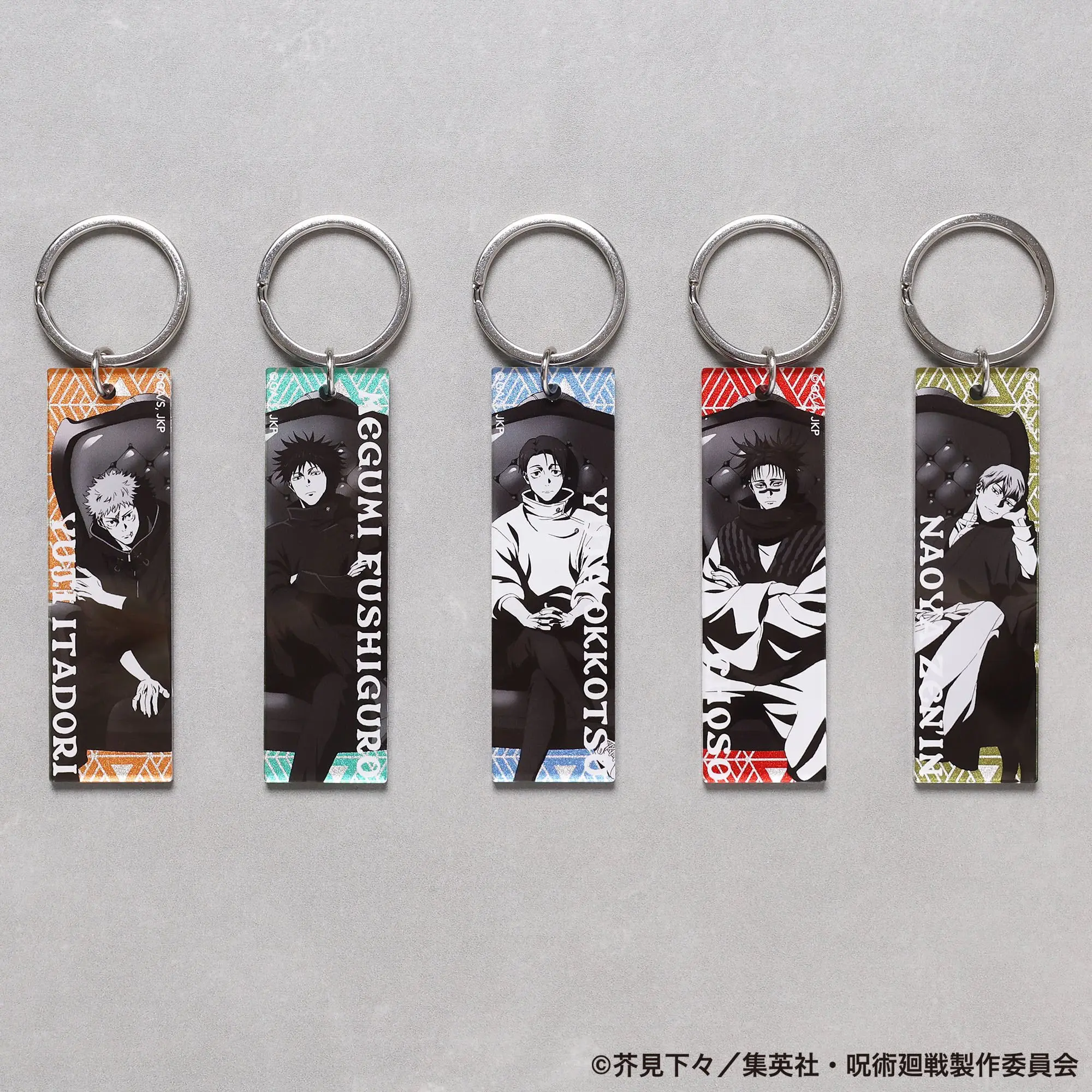 JJK PLAZA "Chair: Black" Trading Metallic Acrylic Keychain - Price for 1