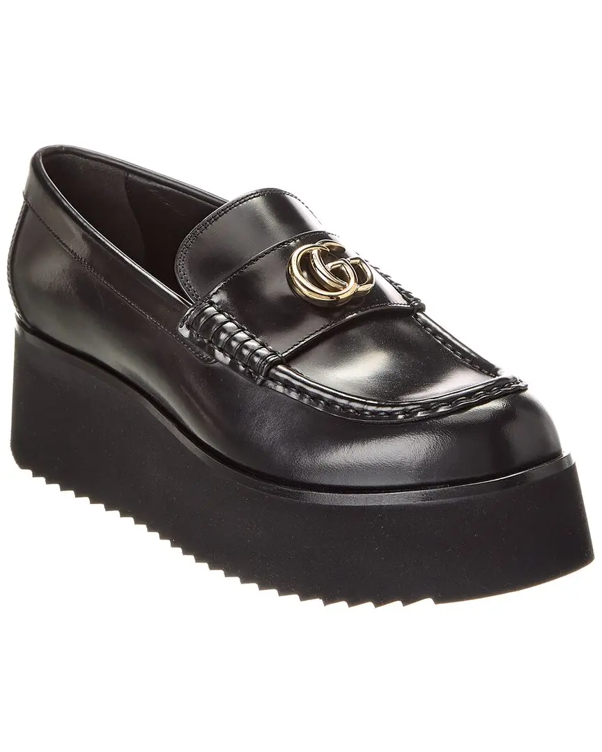 Gucci Double G Creeper Leather Loafer