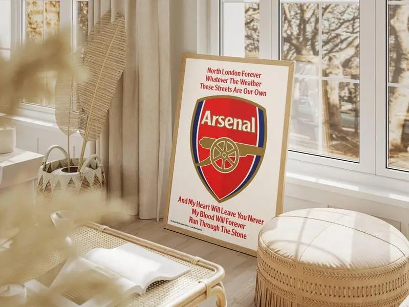 Arsenal North London Forever Football Poster Print  ( Unframed - Print Only )