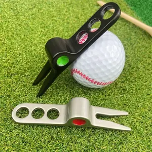 Premium Stainless Steel Golf Tool Set - Repair Turf, Mark Balls, Clean Grooves - Essential Golf Accessories