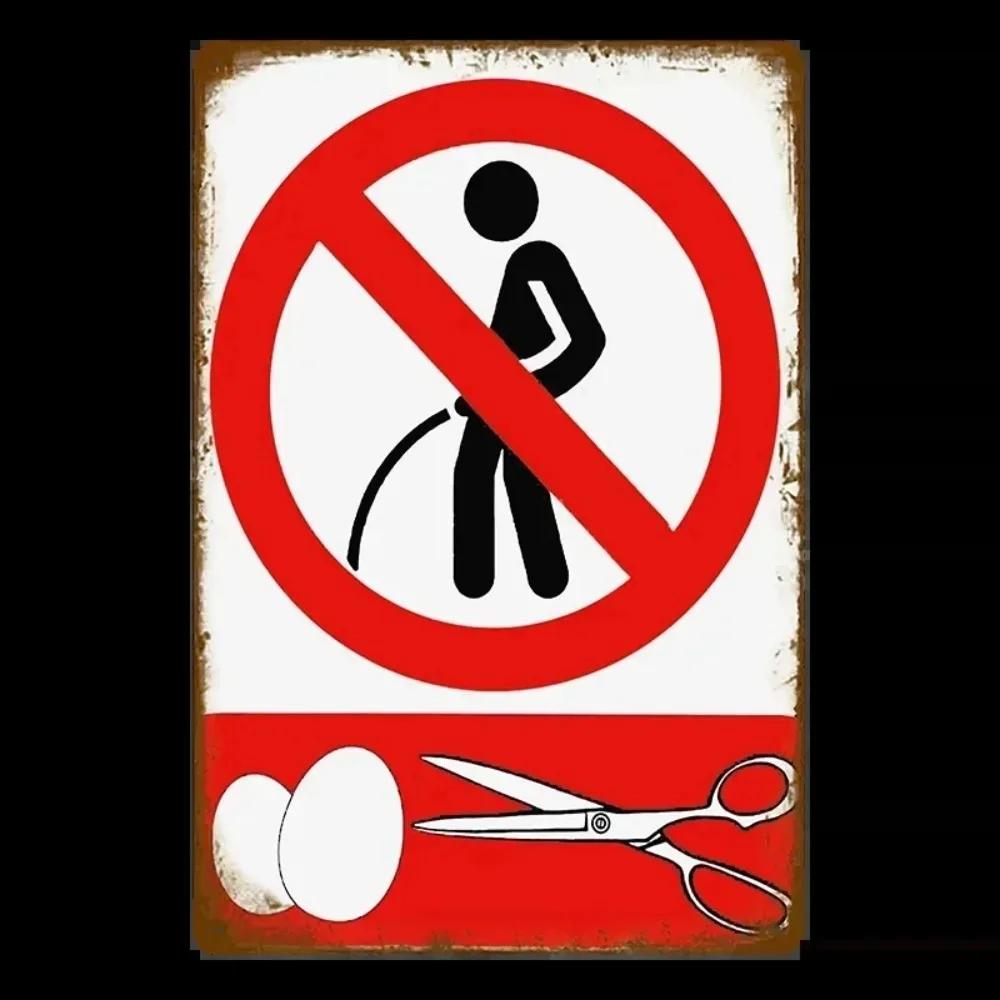 8x12in Vintage Funny Toilet Metal Iron Sign Plaque WC Lavatory Toilets Wall Art Bar Club Bathroom Restroom Toilet Wall Decoration