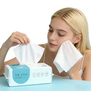 Disposable Face Towels,1/2/4 Pack  Face Towelettes for Washing & Drying, Soft Dry Wipes Facial Tissue for Travel, Camping, Home Hand Wipes and Other Outdoor Activities Use, Napkin，Makeup Remover Dry Wipes, Ultra Soft, Soft Thick Tissues