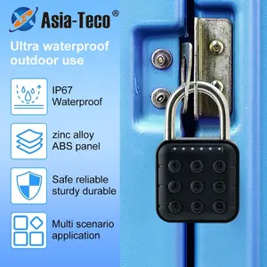 Smart Padlock, Biometric Fingerprint Door Lock, Keyless Anti-theft Padlock, USB Rechargeable Secure Electronic Lock, Mini Zinc Alloy Electronic Padlock, Electronic Code Lock, Door Security Lock