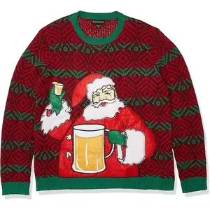 Men's Ugly Christmas Sweater Drink Pocket