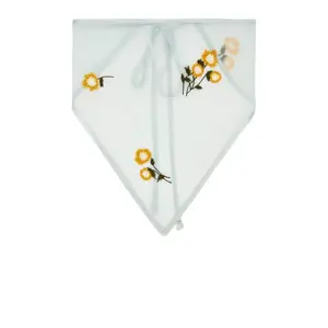 LELET NY Isla Embroidered Bandana in Sky Blue