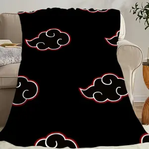 Sasukes N-Narutos Akatsukis Blanket Comfortable Skin Friendly Throw For Living Room Bed Bedroom Travel Fans Gift Flannel