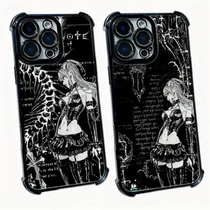 Death N-Note Amane M-Misa M-MisaMisa Ins Gothic Phone Cases for IPhone 17 Promax Pro Air 16 Plus 15 14 13 12 11 Black anti-fall airabag Shockproof Cover Protection