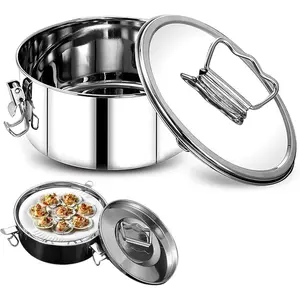 THE WELL KEPT Stainless Steel Flan Mold with Lid & Handle – Large Round Cake & Pudding Pan, Food-Grade Flanera for Flan, Cheesecake & Desserts