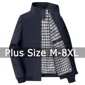 5XL 6XL 7XL 8XL Plus Size Jacket for Men 40-140kg Autumn Winter Coat Casual Sport Jacket Outwear Jaquetas Masculina De Inverno Menswear Polyester
