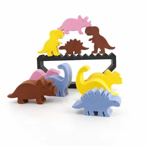 Dinosaur Balance Stack Game Toy, Family Fun Game, Fun Educational Stacking Challenge for Kids, Perfect Gift for Dino Lovers & Playtime Enthusiasts