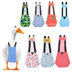 Pet Duck Clothes - Washable Reusable Diaper Nappy for Call Ducks, Chickens, Geese & Small Parrots