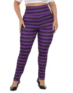 HDE Womens Plus Size Graphic Legging High Waist Stretch Halloween Costume Tights