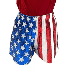Sequin Flag Shorts (BBB)