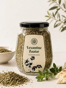 Levantine Wild Handpicked Zaatar Seasoning Blend (8.45 Oz) | Mediterranean Spice Blend for Bread, Olive Oil, Grilled Meat, Vegetables, Dips, Salads & Everyday Cooking