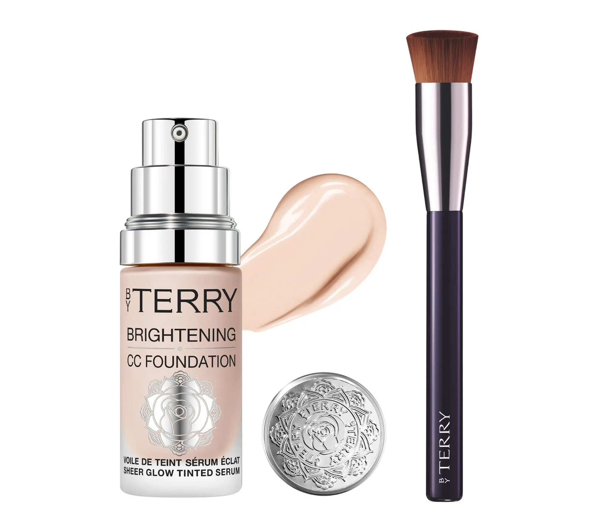 By Terry Brightening CC Foundation and Brush Set
