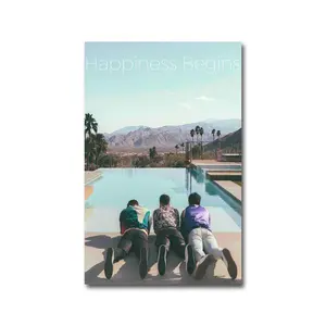 Jo.nas Bro.thers Happiness Begins Poster Unframed,Jo.nas Bro.thers Band Albums Poster,For Jo.nas Bro.thers Fans,Gift For Pop Music Lover Poster