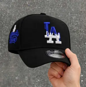 New Era Black Los Angeles Dodgers Cap – 9FIFTY Cute & Trendy LA Style, Adjustable Fit Unisex