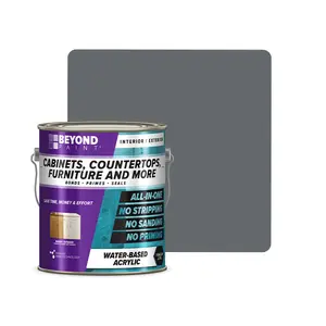 Beyond Paint All-In-One Pewter Refinishing Paint for Cabinets, Countertops, Furniture, and more
