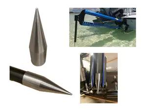 Island Anchor - Spear Tip for 7/8" or 3/4" Hydraulic Shallow Water Anchor Pole Spike Tip: Fits Power-Pole Sportsman, Pro Series, Blade, Blade 2.0, Minn Kota Raptor, Lewmar Axis