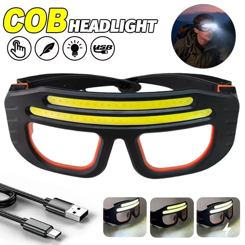 Bright LED Headlamp, USB Rechargeable Multi-Function Night Fishing Light, Adjustable Brightness, Ideal for Outdoor Activities