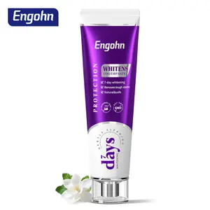 Engohn 2-pack - Four stage whitening, yellow and stain-removing whitening toothpaste, fluoride-free formula, deep whitening, gentle and non-irritating, whitening teeth set Fresh Breath Toothpaste
