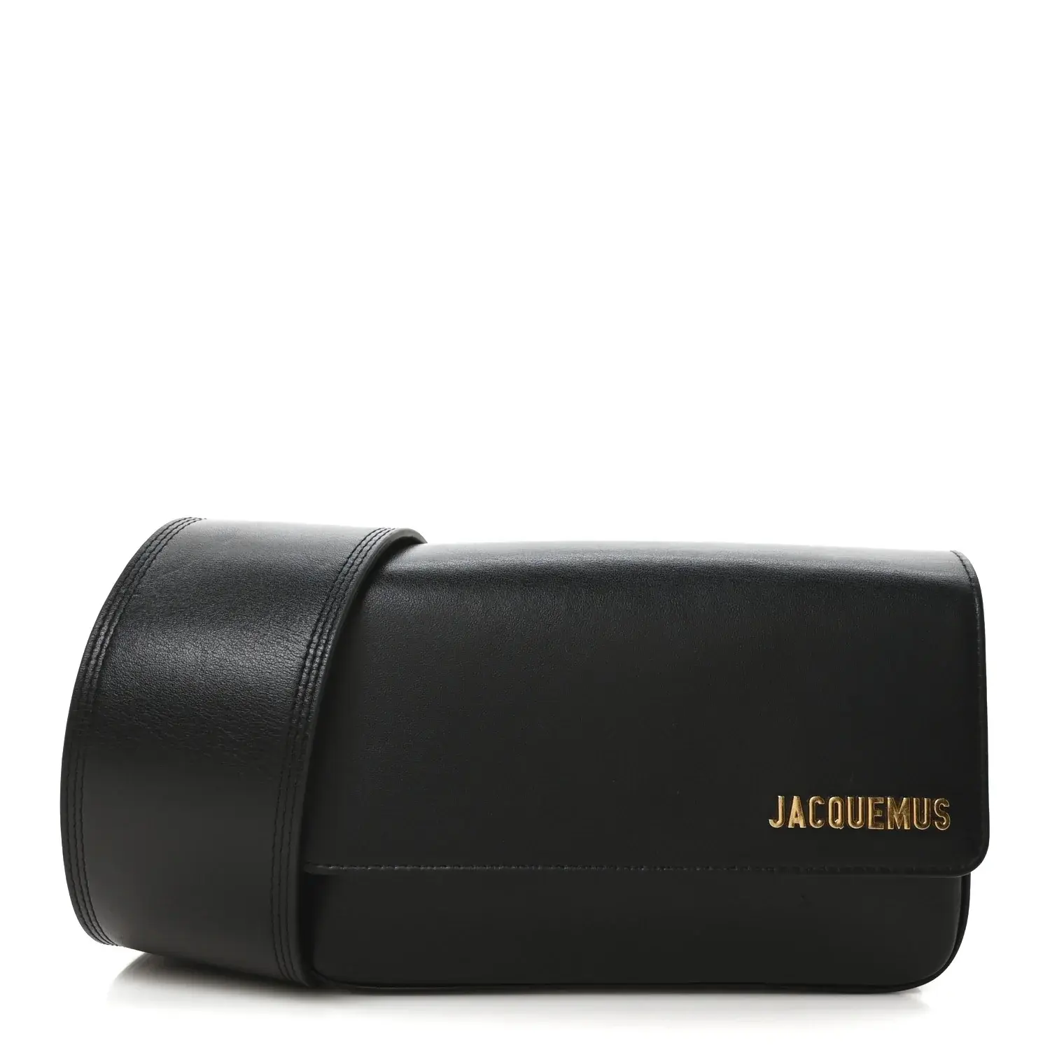 Pre-owned jacquemus Calfskin Shoulder Bags Smooth Le Carinu Black