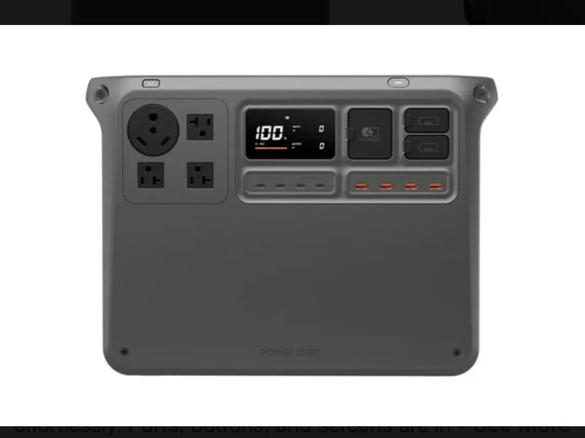 Power 2000 Portable UPS Power Station, for Computers & Office Equipment, Desktop & Laptop Components Stabilization