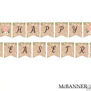 Happy Easter Printable Banner