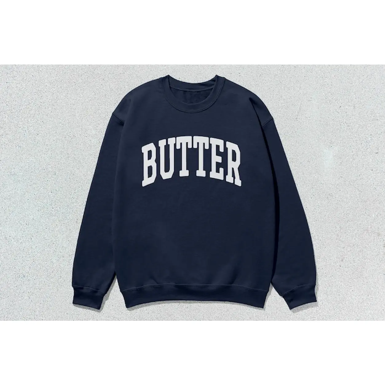 Butter Sweatshirt Collegiate Crewneck Sweater Unisex