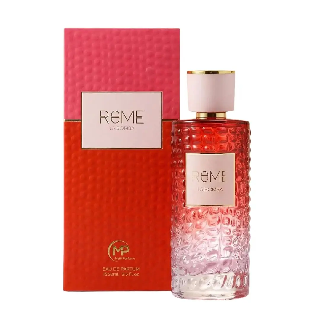 Rome La Bomba Eau de Parfum 150ml - Vibrant Red Bottle with Gold Cap - Perfect for Gift