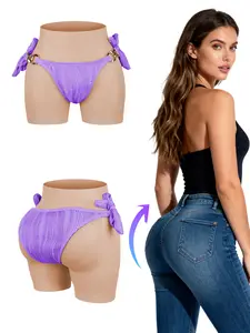 Silicone Butt Lift Body Shaping Shorts - Women's Tummy Control Sports Pants, Waist Range: 56cm-115cm / 22.04inches-45.27inches, Thickness: 0.51 inches (1.3 cm). The most suitable for the most fashionable crossdresser queen