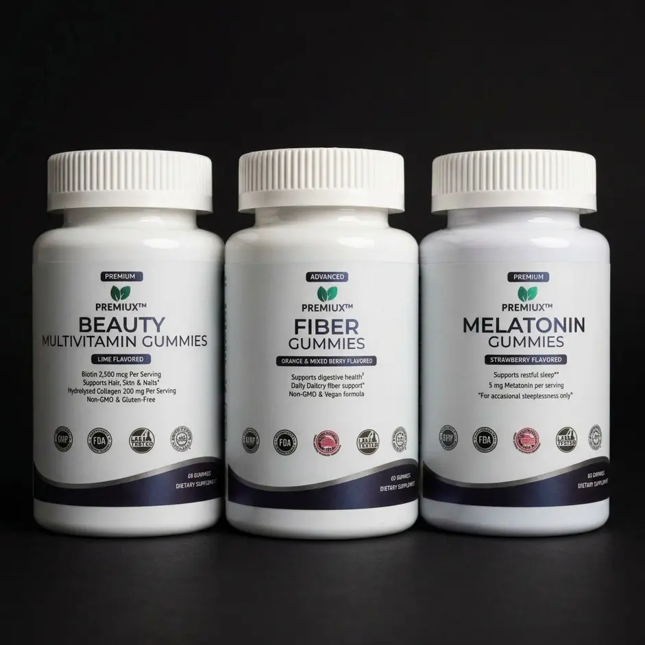 The Beauty Sleep Ritual — AM Glow, PM Calm Bundle (Beauty Multi + Fiber + Melatonin Gummies)
