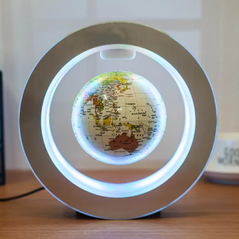 Magnetic Levitation LED World Map Globe