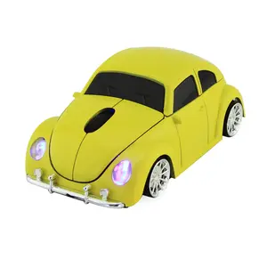 Volkswagen Beetle Car Inspired Mouse 24G Wireless Novelty Mouse with Unique Automotive Design