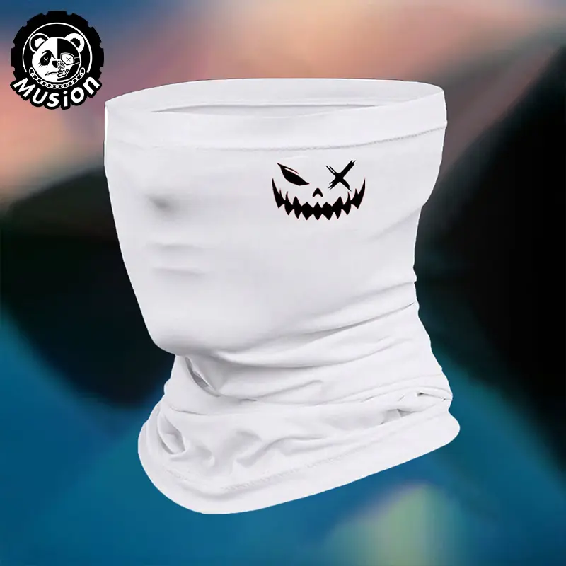 Musion Evil Smile Balaclava neck mask, Cheap Balaclava, sweat absorbing and quick drying half mask, summer breathable mask, outdoor breathable motorcycle half mask, Balaclava outdoor sports and cycling hat, cycling face cover, Athletic Face Masks