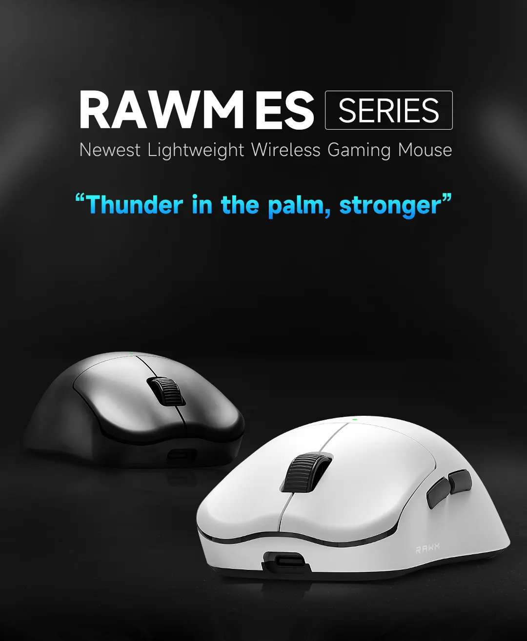 RAWM ES21 PRO 8K Lightweight Wireless Gaming Mouse, PAW3950
